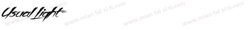 Usual Light字体转换